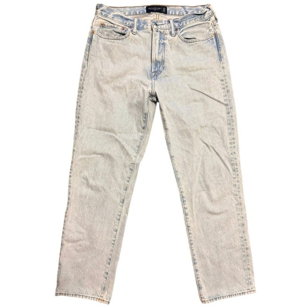 Abercrombie & Fitch Loose Fit Jeans Men's 31x32 Authentic Rigid Denim Light Wash